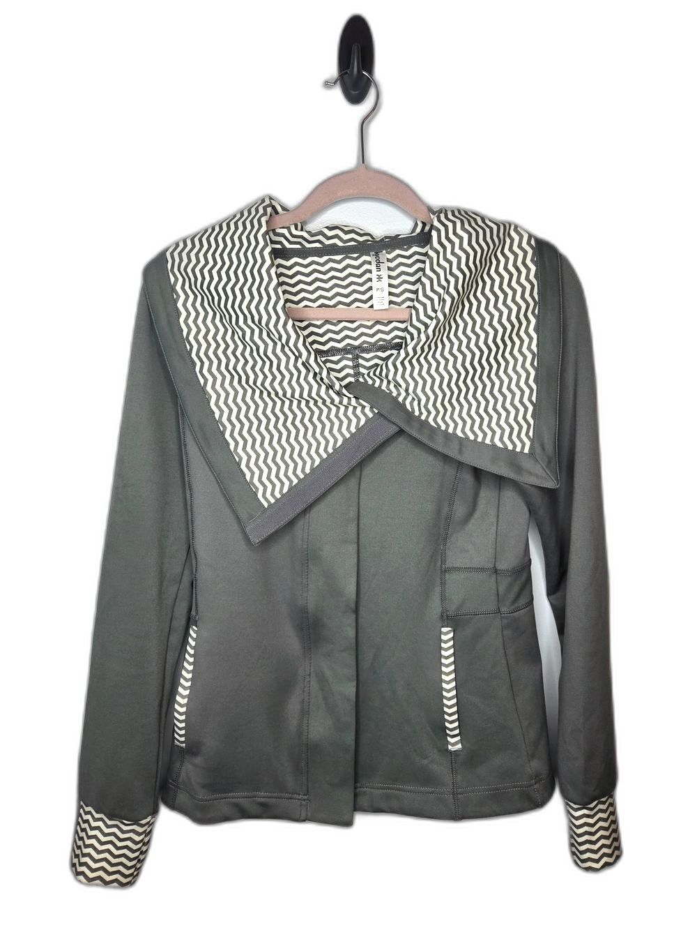 Kyodan Gray Jacket with Chevron Trim Collar and Cuffs
